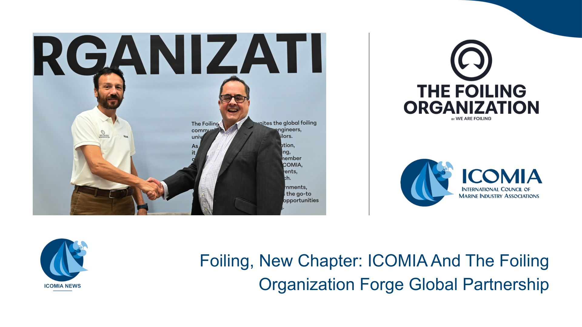 Foiling, New Chapter: ICOMIA And The Foiling Organization Forge Global Partnership
