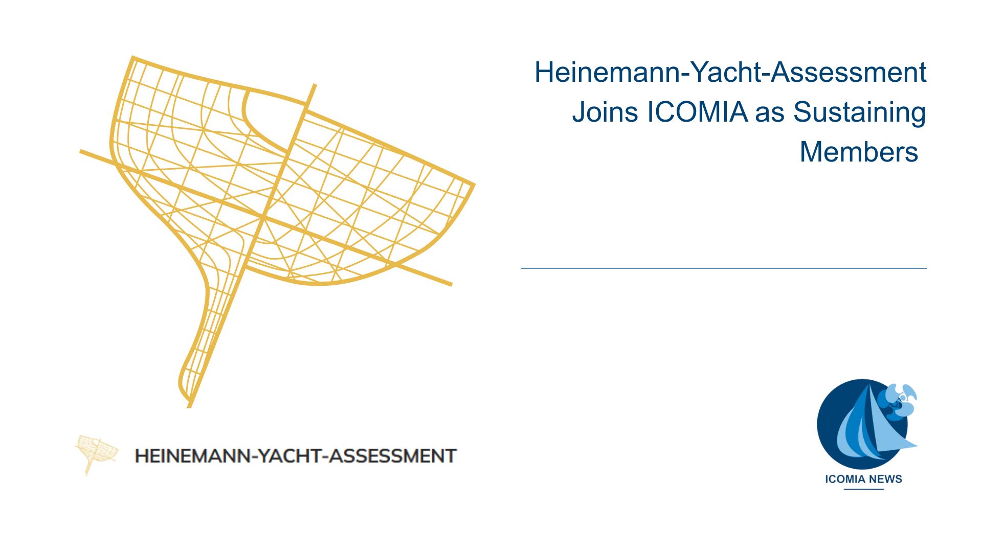 Heinemann-Yacht-Assessment Joins ICOMIA as Sustaining Members for 2025 and Beyond