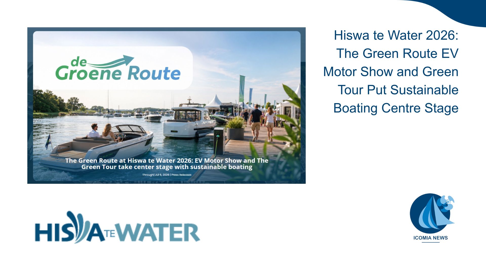 Hiswa te Water 2026: The Green Route EV Motor Show and Green Tour Put Sustainable Boating Centre Stage