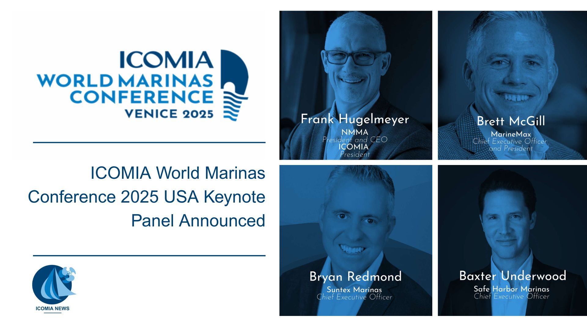 ICOMIA World Marinas Conference 2025 USA Keynote Panel Announced