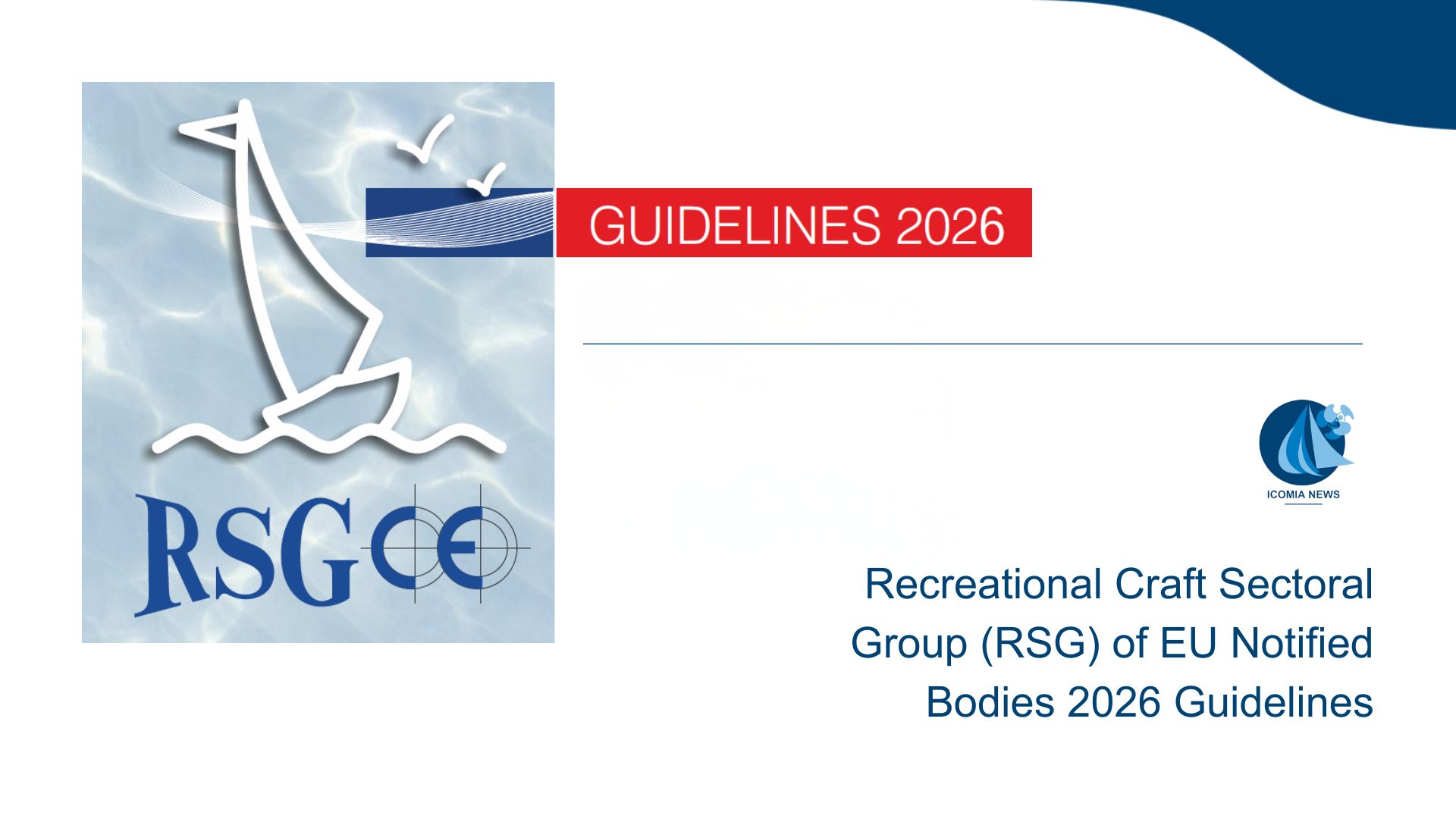 Recreational Craft Sectoral Group (RSG) of EU Notified Bodies 2026 Guidelines