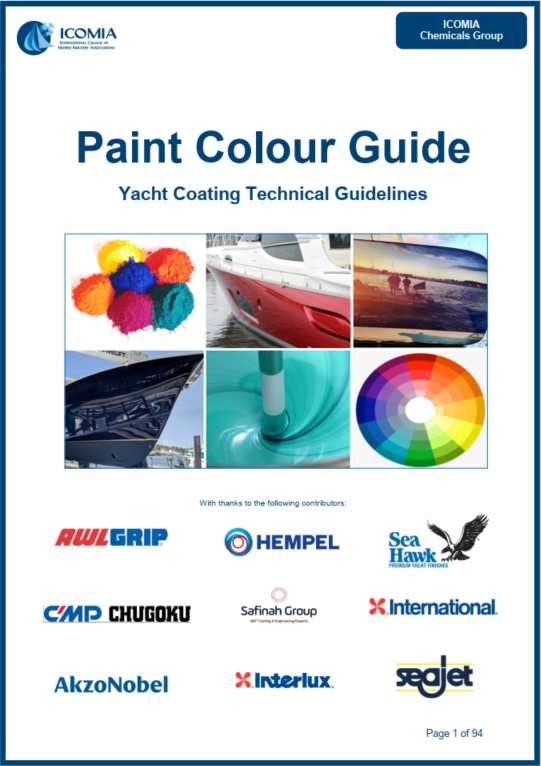 ICOMIA Paint Colour Guide: Yacht Coating Technical Guidelines #1